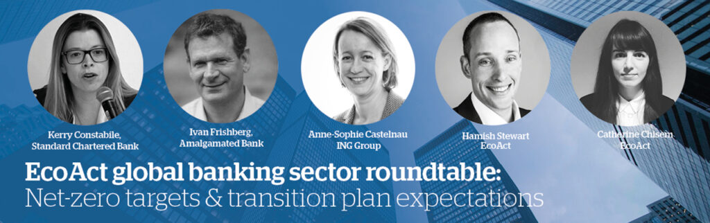 EcoAct global banking sector roundtable: Net-zero targets & transition plan expectations